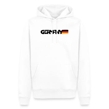 Germany - Männer Premium Bio Hoodie - Weiß - Vorne - Nico (187cm)