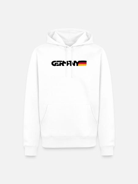 Germany - Männer Premium Bio Hoodie - Weiß
