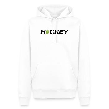 Hockey - Männer Premium Bio Hoodie - Weiß - Vorne - Nico (187cm)