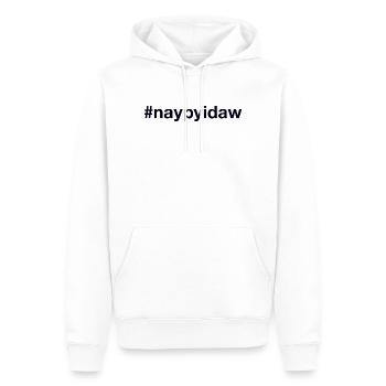 Naypyidaw, Myanmar - Sweat à capuche Premium bio Homme - blanc - Devant - Nico (187cm)