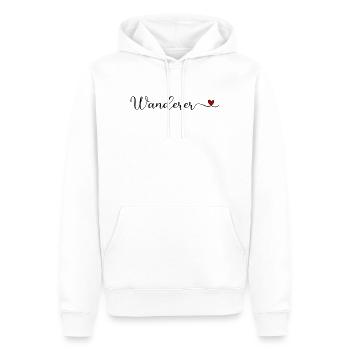 Randonneur - Sweat à capuche Premium bio Homme - blanc - Devant - Nico (187cm)