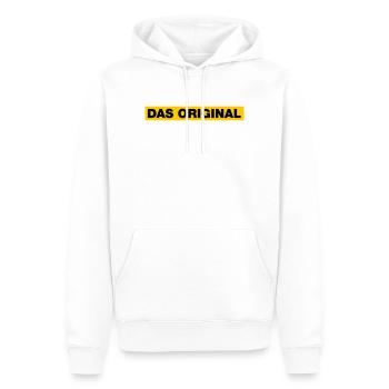Das Original - Männer Premium Bio Hoodie - Weiß - Vorne - Nico (187cm)