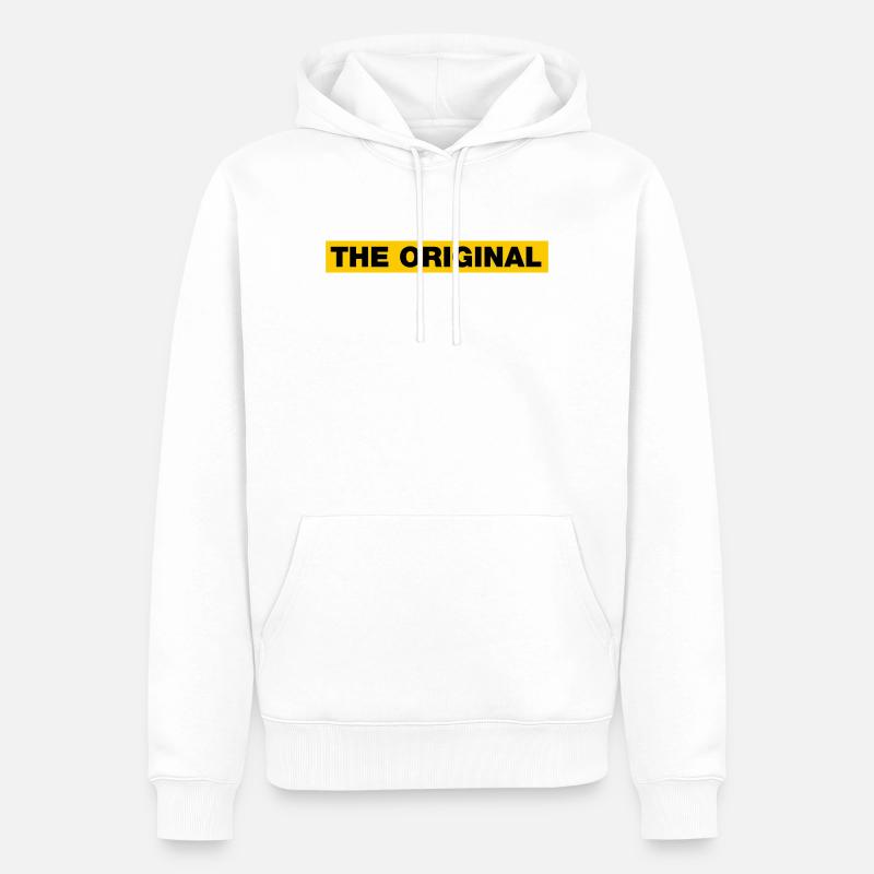 L’original - Sweat à capuche Premium bio Homme - blanc