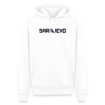 SARAJEVO Bosnien Bosnia - Männer Premium Bio Hoodie - Weiß - Vorne - Nico (187cm)