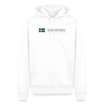 Drapeau de la Suède - Jönköping - Sverige - Schweden - Sweat à capuche Premium bio Homme - blanc - Devant - Nico (187cm)