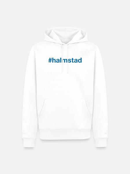 Halmstad Sverige Sweden Schweden - Männer Premium Bio Hoodie - Weiß