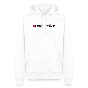 Einzelstück - Männer Premium Bio Hoodie - Weiß - Vorne - Nico (187cm)
