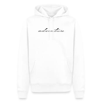 Adventure - Men’s Premium Organic Hoodie - white - Front - Nico (187cm)
