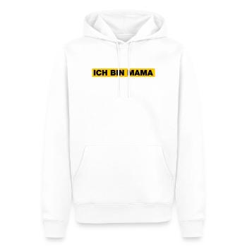 Ich bin MAMA - Männer Premium Bio Hoodie - Weiß - Vorne - Nico (187cm)