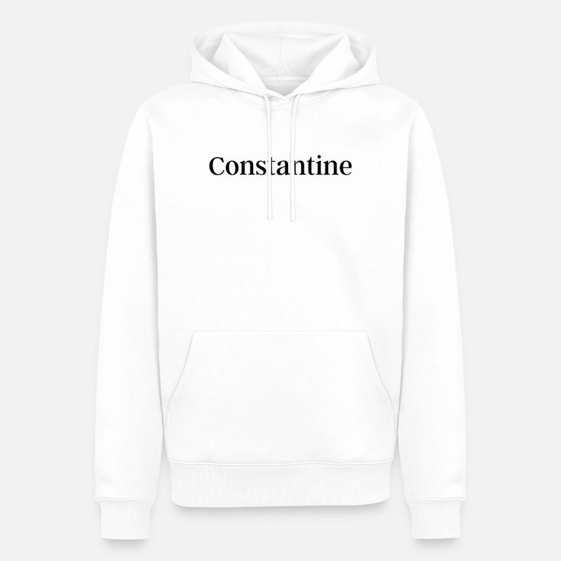 Constantine - Sweat à capuche Premium bio Homme - blanc