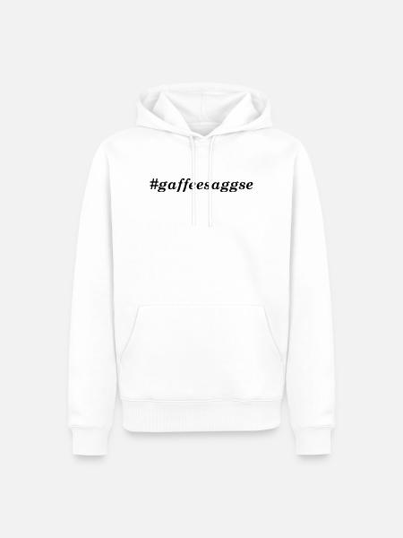 Sachsenliebe gaffeesaggse - Männer Premium Bio Hoodie - Weiß