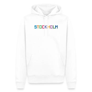 STOCKHOLM Suède Schweden - Sweat à capuche Premium bio Homme - blanc - Devant - Nico (187cm)