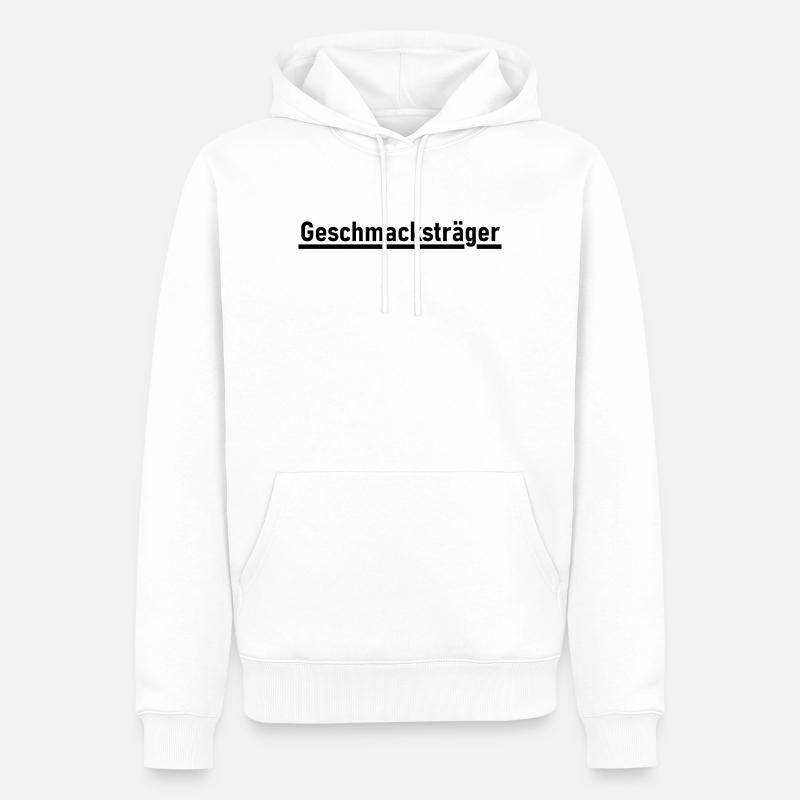 Geschmacksträger - Männer Premium Bio Hoodie - Weiß
