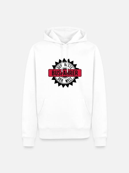 the best bus driver 2c - Men’s Premium Organic Hoodie - white