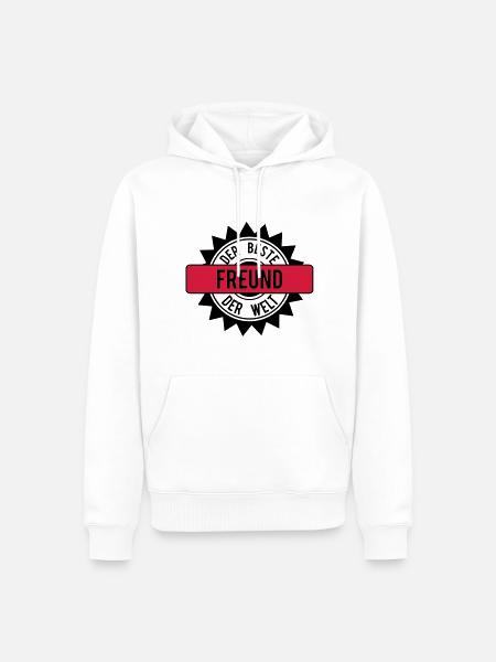 best friend 2c - Men’s Premium Organic Hoodie - white