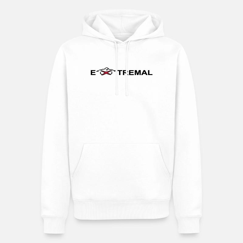 Extremal - Männer Premium Bio Hoodie - Weiß