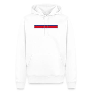 Explosion de couleurs minimalisme cool - Sweat à capuche Premium bio Homme - blanc - Devant - Nico (187cm)