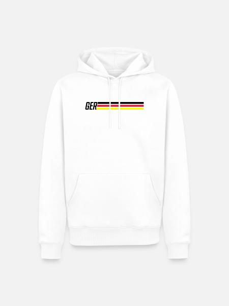 germany team germany - Men’s Premium Organic Hoodie - white