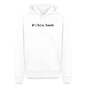 Bash / Bourne-Again Shell unter Linux und Unix - Männer Premium Bio Hoodie - Weiß - Vorne - Nico (187cm)