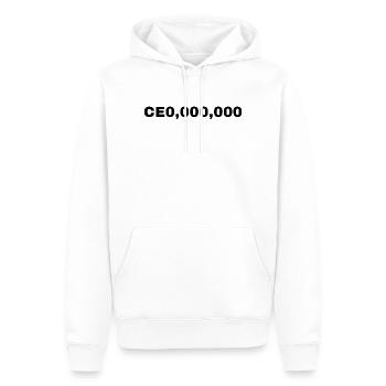 The Corner Office CEO,leader,entrepreneur,founder - Männer Premium Bio Hoodie - Weiß - Vorne - Nico (187cm)