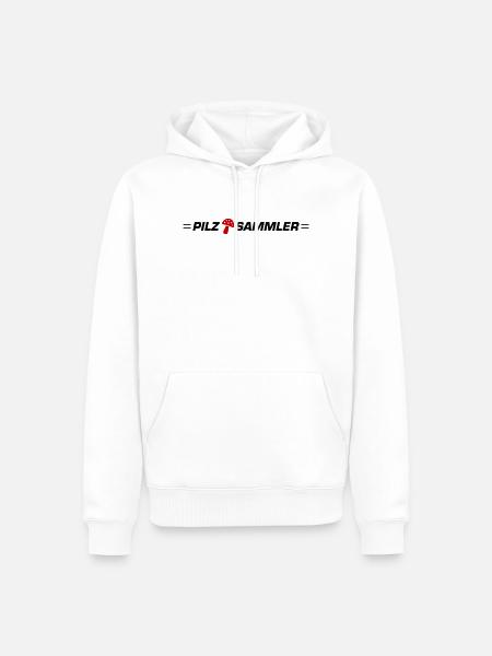 Mushroom Collector - Men’s Premium Organic Hoodie - white