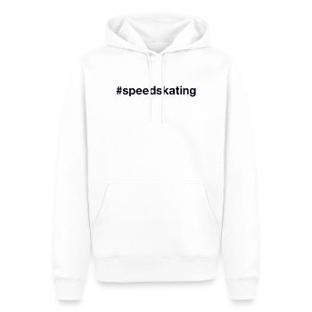 Speed skating Hashtag - Männer Premium Bio Hoodie - Weiß - Vorne - Nico (187cm)
