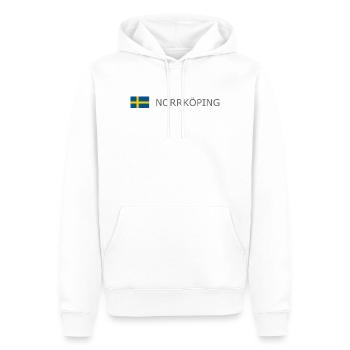 Drapeau de la Suède - Norrköping - Sverige - Schweden - Sweat à capuche Premium bio Homme - blanc - Devant - Nico (187cm)