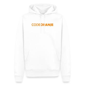 Code Oranje - Pays-Bas - Niederlande - Sweat à capuche Premium bio Homme - blanc - Devant - Nico (187cm)