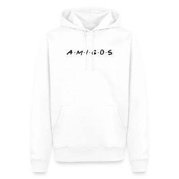 Amigos! Des amis pour la vie! - Des copains pour la vie! - Sweat à capuche Premium bio Homme - blanc - Devant - Nico (187cm)