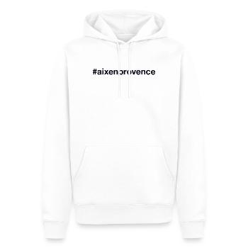 AIX-EN-PROVENCE Hashtag - Männer Premium Bio Hoodie - Weiß - Vorne - Nico (187cm)