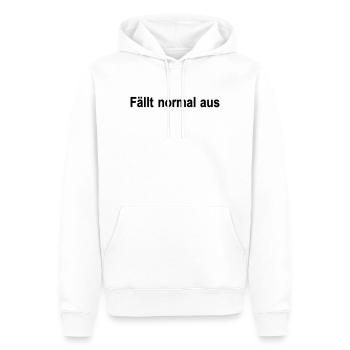 Tombe en panne normalement - Sweat à capuche Premium bio Homme - blanc - Devant - Nico (187cm)