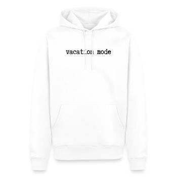 URLAUBSMODUS - Männer Premium Bio Hoodie - Weiß - Vorne - Nico (187cm)