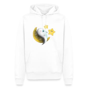 Bébé fantôme - Sweat à capuche Premium bio Homme - blanc - Devant - Nico (187cm)