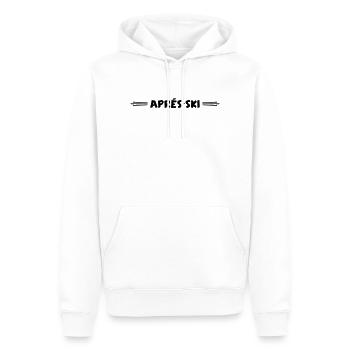 Ligne après-ski - Sweat à capuche Premium bio Homme - blanc - Devant - Nico (187cm)