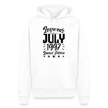 Naissance En Juillet 1997. Cadeau d'anniversaire. - Sweat à capuche Premium bio Homme - blanc - Devant - Nico (187cm)