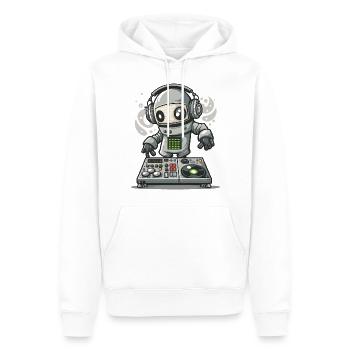 Beat Blender - Men’s Premium Organic Hoodie - white - Front - Nico (187cm)