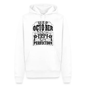 October 1994. October 1994 Birthday Gift. - Men’s Premium Organic Hoodie - white - Front - Nico (187cm)