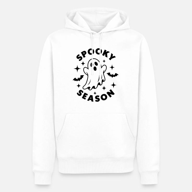 Saison effrayante - Sweat à capuche Premium bio Homme - blanc