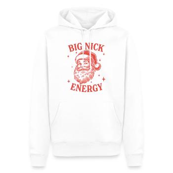 Big Nick Energy - Men’s Premium Organic Hoodie - white - Front - Nico (187cm)