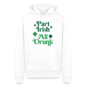En partie irlandais, tout ivre - Sweat à capuche Premium bio Homme - blanc - Devant - Nico (187cm)