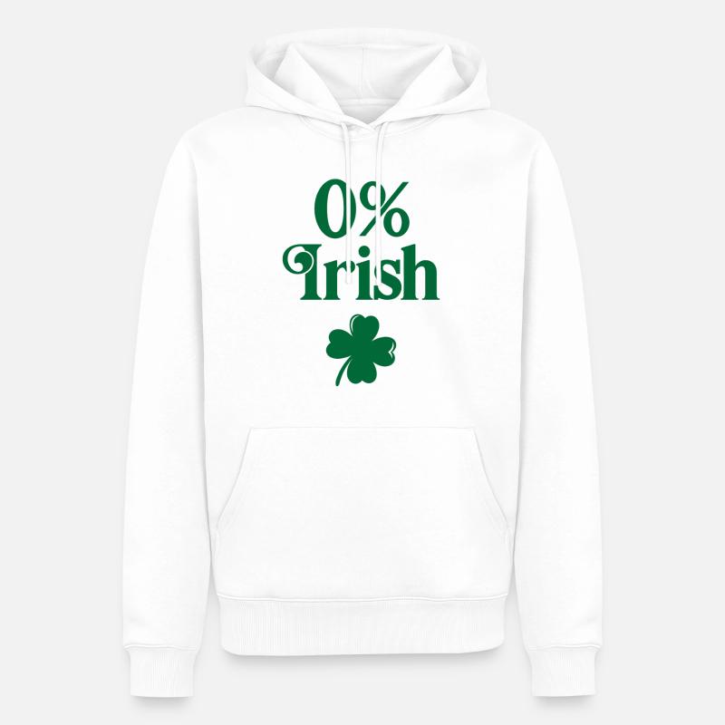 0% Iren - Männer Premium Bio Hoodie - Weiß