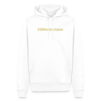 born on October 29 Birthday birthday - Men’s Premium Organic Hoodie - white - Front - Nico (187cm)
