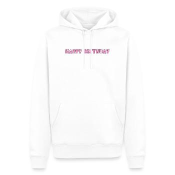 Bon anniversaire - Sweat à capuche Premium bio Homme - blanc - Devant - Nico (187cm)