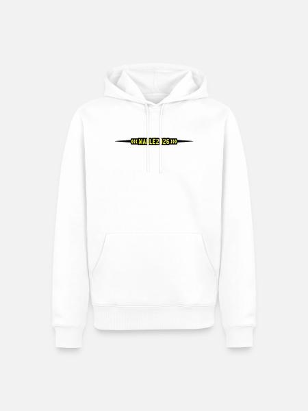 Malle 2026 Mallorca - Männer Premium Bio Hoodie - Weiß