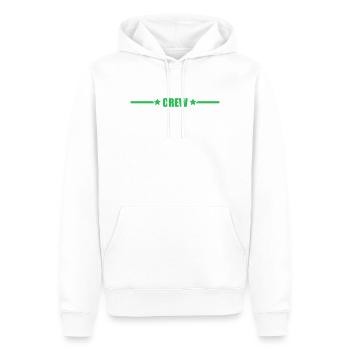 crew - Men’s Premium Organic Hoodie - white - Front - Nico (187cm)