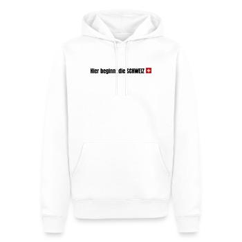 Funny Switzerland Underwear & Gifts - Männer Premium Bio Hoodie - Weiß - Vorne - Nico (187cm)