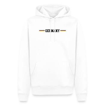 Germany Fahne - Männer Premium Bio Hoodie - Weiß - Vorne - Nico (187cm)