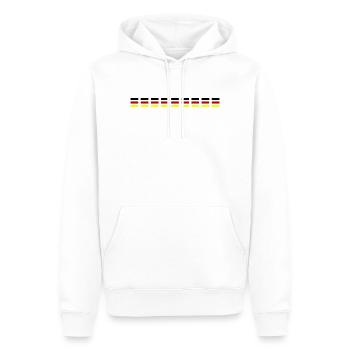 Deutschland Fahne - Männer Premium Bio Hoodie - Weiß - Vorne - Nico (187cm)