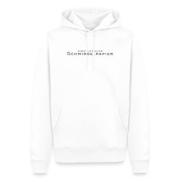 Emotionales Schmirgelpapier - Männer Premium Bio Hoodie - Weiß - Vorne - Nico (187cm)