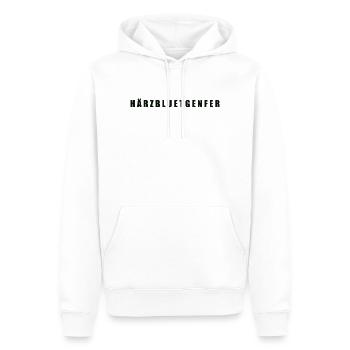 Härzbluetgenfer Kanton Genf - Männer Premium Bio Hoodie - Weiß - Vorne - Nico (187cm)